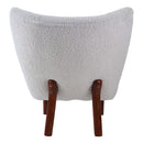 Zusud Accent Chair, White Teddy Sherpa Acme