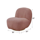Yedaid Accent Chair w/Swivel, Pink Teddy Sherpa Acme