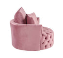 Zunyas Accent Chair w/Swivel, Pink Velvet Acme