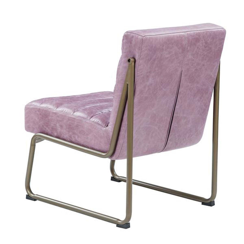Loria Accent Chair, Wisteria Top Grain Leather Acme