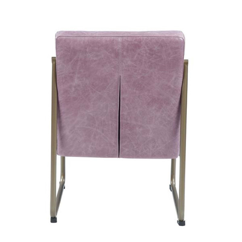 Loria Accent Chair, Wisteria Top Grain Leather Acme