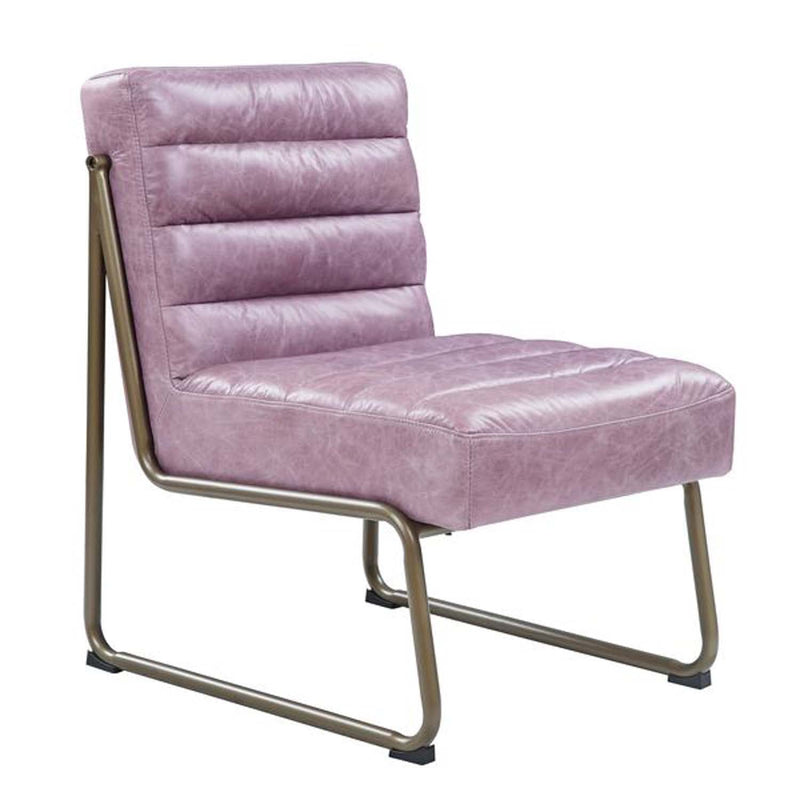 Loria Accent Chair, Wisteria Top Grain Leather Acme