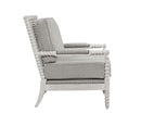 Saraid Accent Chair, Gray Linen & Light Oak Finish Acme