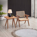 Velentina Accent Chair, Rattan & Natural Finish Acme