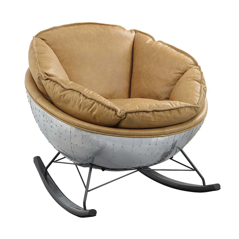 Pino Accent Chair, Morocco Top Grain Leather Acme