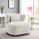 Darius Accent Chair w/Pillow, Beige Boucle Acme