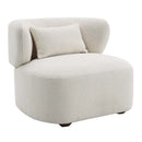 Darius Accent Chair w/Pillow, Beige Boucle Acme