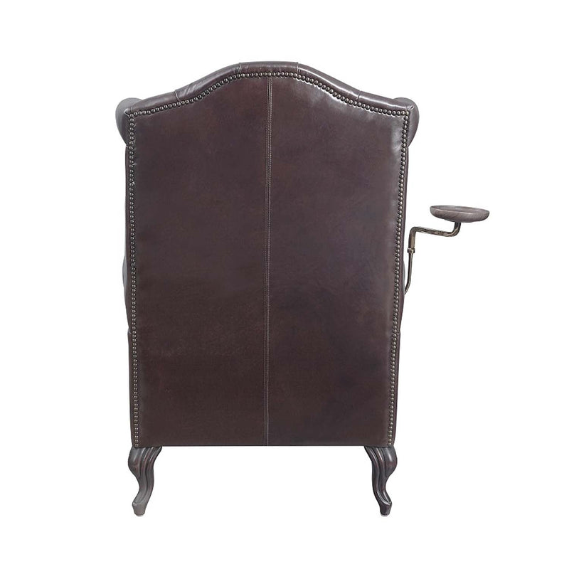 Pino Accent Chair, Vintage Brown Top Grain Leather Acme