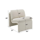Jaeda Accent Chair, Ivory Boucle Acme