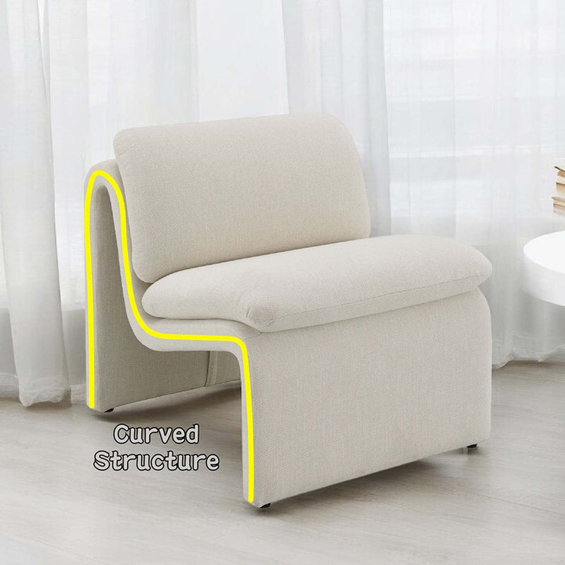 Jaeda Accent Chair, Ivory Boucle Acme