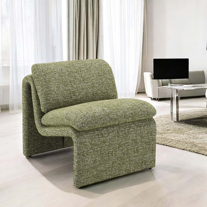 Jaeda Accent Chair, Green Boucle Acme