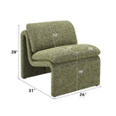 Jaeda Accent Chair, Green Boucle Acme