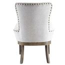 Landon Arm Chair, Gray Linen & Salvage Gray Finish Acme