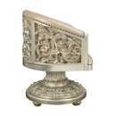 Sorina Arm Chair, Faux Leather & Antique Gold Finish Acme