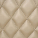 Sorina Arm Chair, Faux Leather & Antique Gold Finish Acme