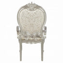 Bently Arm Chair 2Pc, Fabric & Champagne Finish Acme