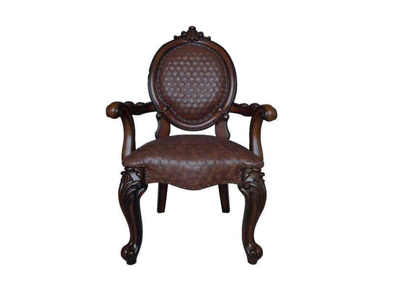 Versailles Arm Chair 2Pc, Cherry Finish Acme