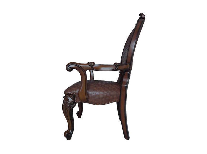 Versailles Arm Chair 2Pc, Cherry Finish Acme