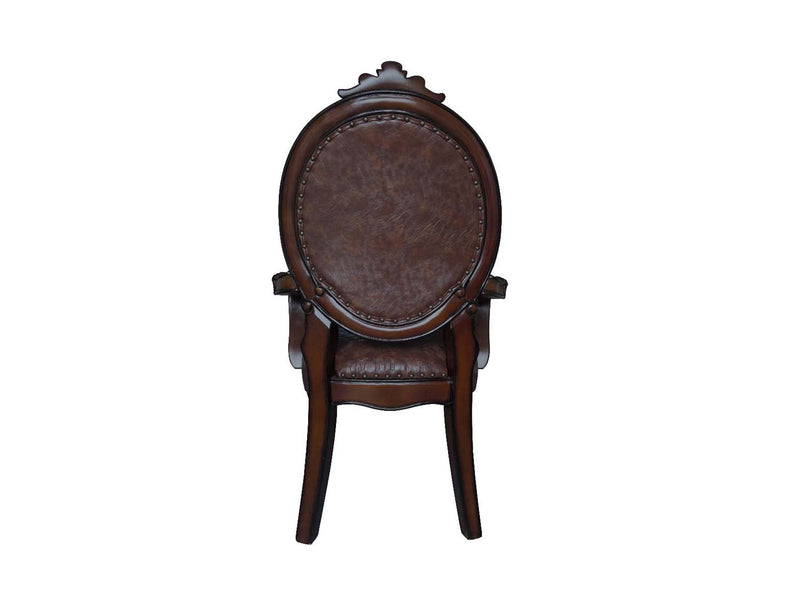 Versailles Arm Chair 2Pc, Cherry Finish Acme