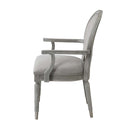 Adalynn Arm Chair 2Pc, Gray Fabric & Weathered Gray Oak Finish Acme