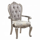 Ariadne Arm Chair 2Pc, Velvet & Antique Platinum Finish Acme