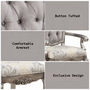 Ariadne Arm Chair 2Pc, Velvet & Antique Platinum Finish Acme