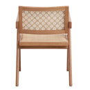 Velentina Arm Chair 2Pc, Rattan & Natural Finish Acme