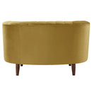 Millephri Chair, Olive Yellow Velvet Acme