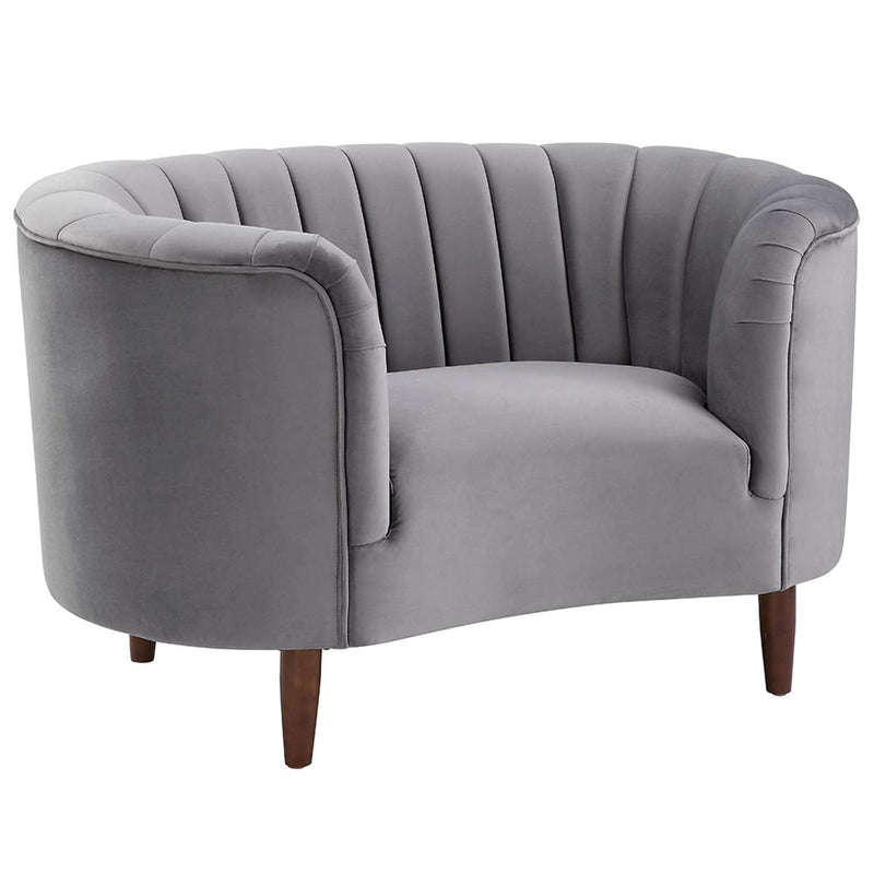 Millephri Chair, Gray Velvet Acme