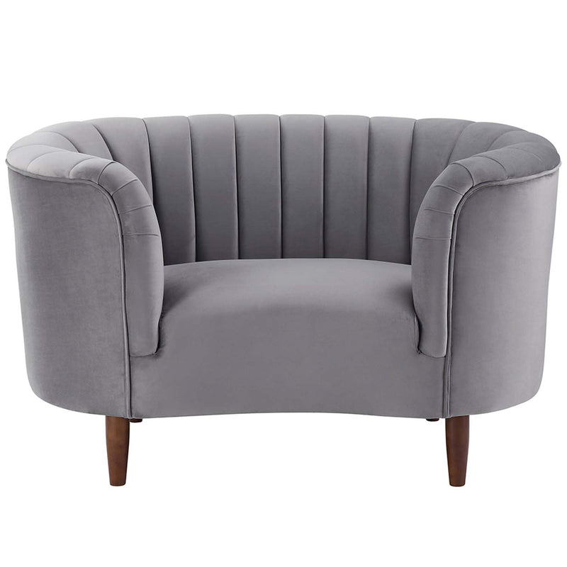 Millephri Chair, Gray Velvet Acme