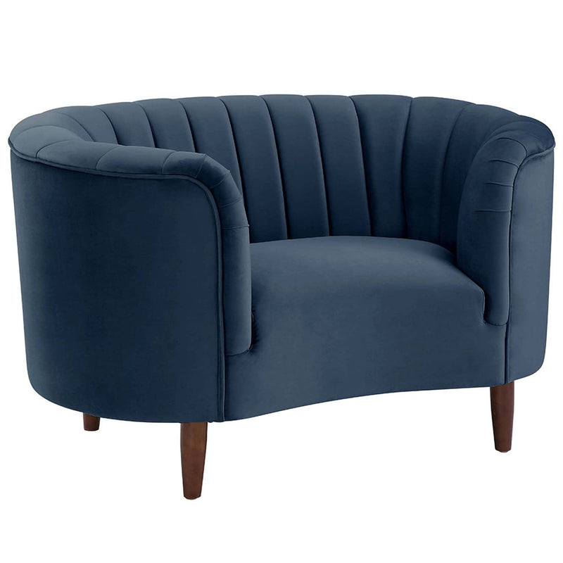 Millephri Chair, Blue Velvet Acme