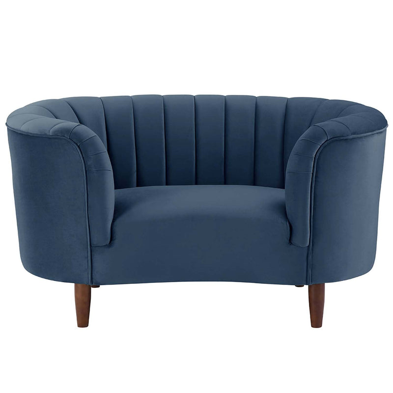 Millephri Chair, Blue Velvet Acme