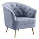 Bayram Chair, Light Gray Velvet Acme