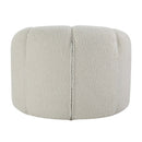 Osmash Chair w/Swivel, White Teddy Sherpa Acme