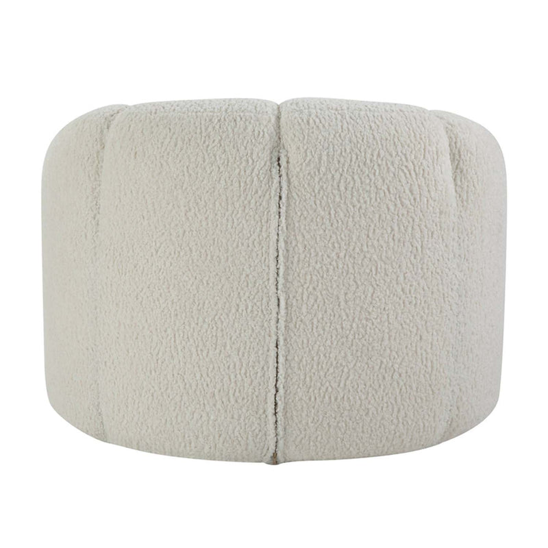 Osmash Chair w/Swivel, White Teddy Sherpa Acme