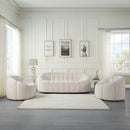 Osmash Chair w/Swivel, White Teddy Sherpa Acme