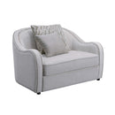 Mahler Chair w/2 Pillows, Beige Linen Acme