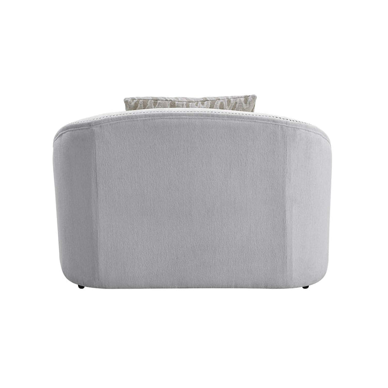 Mahler Chair w/2 Pillows, Beige Linen Acme