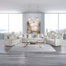 Mahler Chair w/2 Pillows, Beige Linen Acme