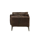 Porchester Chair, Distress Chocolate Top Grain Leather Acme