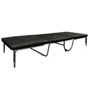 Senon Adjustable Foldable Chair (Futon), Silver & Black Finish Acme