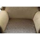 Ranita Chair w/2 Pillows, Fabric & Champagne Finish Acme
