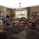 Versailles Chair w/2 Pillows, Faux Leather Acme