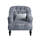 Gaura Chair w/Pillow, Dark Gray Velvet Acme