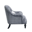 Gaura Chair w/Pillow, Dark Gray Velvet Acme
