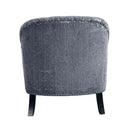 Gaura Chair w/Pillow, Dark Gray Velvet Acme