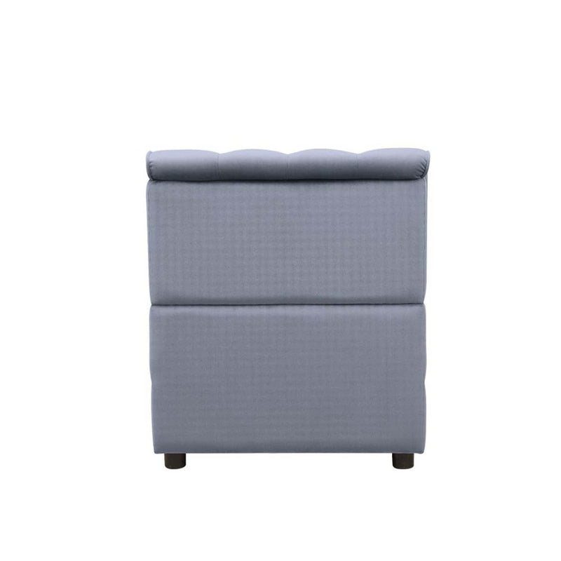 Bois II Modular - Armless Chair, Gray Velvet Acme
