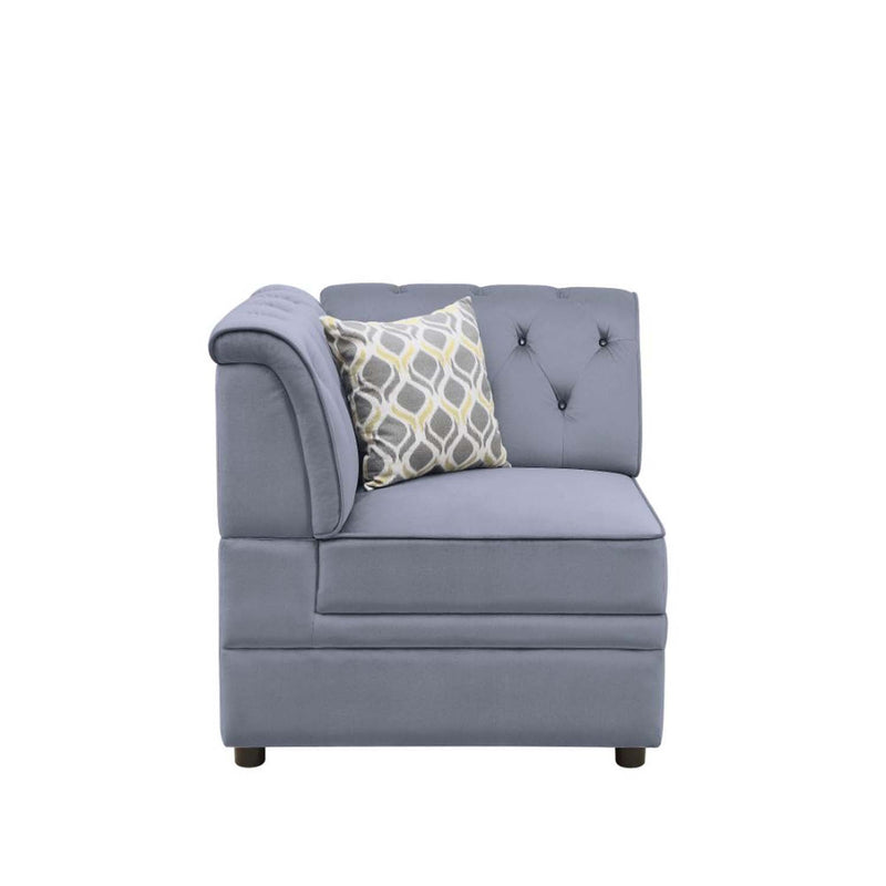 Bois II Modular - Wedge, Gray Velvet Acme