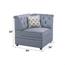 Bois II Modular - Wedge, Gray Velvet Acme