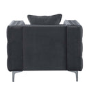 Gillian II Chair, Dark Gray Velvet Acme